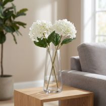 Artikel Kunstmatige hortensiabloem voor een elegant, modern interieur, 80 cm, 2 stuks