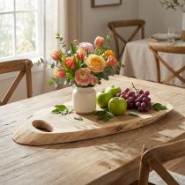 Artikel Houten dienblad van acaciahout met natuurlijke rand, L36–45cm B15–21cm