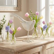 Artikel Decoratieve Vogel Metalen Decoratieve Figuur Vintage Wit Goud 35x32.5cm