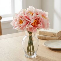 Artikel Paeonia Pioen Kunstbloem Pioen Roze Ø6cm 28cm 7 st