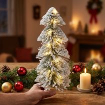 Artikel Mini kerstboom LED kerstspar besneeuwd 40cm