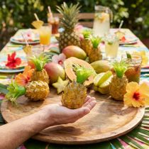 Artikel Mini ananas set Decoratief fruit Kunstmatig tropisch feest 6 stuks