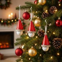 Artikel Kerstdecoratie hangende elfbel 10cm 4st