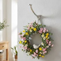 Artikel Wandhaak vintage look zilver metalen decoratiehaak H22cm