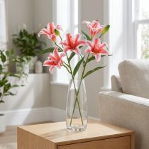 Artikel Kunstmatige lelie voor stijlvolle woonkamerdecoratie en een realistische uitstraling, 67 cm, 2 stuks