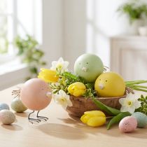 Artikel Decoratieve kuikentjes als vrolijke blikvanger voor de lente en Pasen, 12 cm, 3 stuks