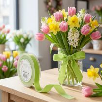 Artikel Fluwelen lint lichtgroen decoratief lint fluwelen lint groen 20mm 10m