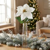 Artikel Poinsettia kunstbloem wit 67cm