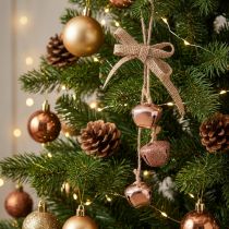 Artikel Kerstklokken kerstboomversiering koper roze Ø3,5cm 3st