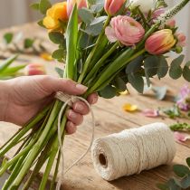 Artikel Jute lint jute koordlint jute crème sierlint wit Ø4mm 100m
