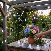 Artikel Bollichtketting kersen buiten koud wit 60 LED 900cm