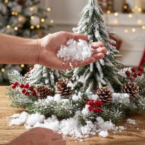 Artikel Sneeuwvlokken Vlokkige Kunstmatige Sneeuwwit 100g × 2st