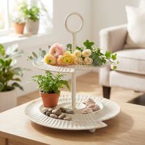 Artikel Vintage etagère voor stijlvolle decoratie in de woonkamer of op de vensterbank, 39 cm