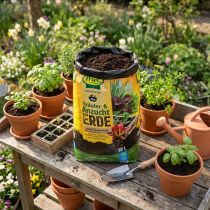 Artikel FRUX Biologische Kruiden- en Zaailinggrond met Natuurlijke Klei, Biologische Grond, Kruidengrond, 18l