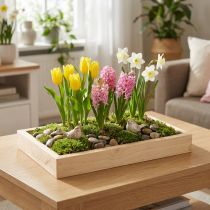 Artikel Houten dienblad decoratief dienblad hout rechthoekig naturel 34×20×3,5cm