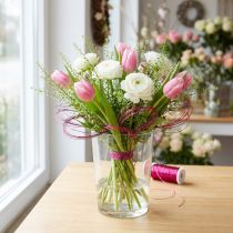 Artikel Bouillon effectdraad Ø0.30mm 100g/140m Roze – Hobbydraad Decoratief draad voor bloemen en ramen