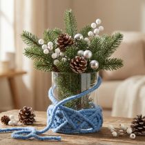 Artikel Vilten koord fleece Mirabell 25m blauw