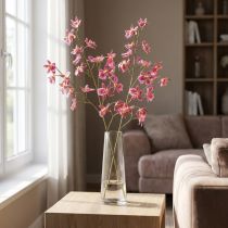 Artikel Oncidium Kunstorchideeën Decoratie Roze Violet 93cm 2st