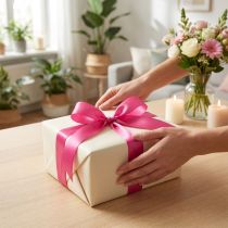 Artikel Cadeau- en decoratielint 10mm x 50m roze