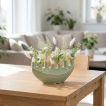 Artikel Decoratieve vaas boot keramiek vaas lichtgroen 23×8,5×11cm