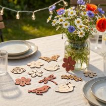 Artikel Strooidecoratie bloemen dieren mix zomerdecoratie B3–4cm 72 st