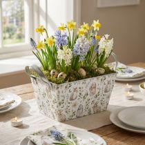 Artikel Jardiniere plantenbak plantenbak metaal 20×12,5×10cm