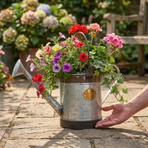 Artikel Retro design decoratieve metalen gieter, vintage hangpot 58x23x32cm, nostalgische plantenbak