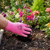 Artikel Kixx tuinhandschoenen maat 8 roze, roze