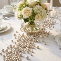 Artikel Schitterende decoratieve parels 4mm - 8mm Champagne 1l