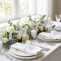 Artikel Chiffonlint organzalint decoratief lint organza wit 15mm 20m
