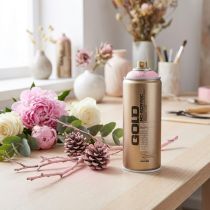 Artikel Kleur spuitverf roze lychee spuitverf Montana Gold 400ml