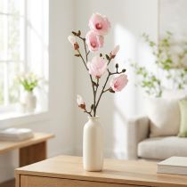 Artikel Kunstmatige Magnolia Tak Roze Bloemen Ø8cm L100cm