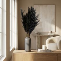Artikel Droog gras, rietgras, zwart, 70 cm, decoratieve trend, 10 stuks