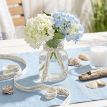Artikel Decoratief lint maritiem katoenen lint crème touwen 15mm 20m