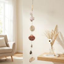 Artikel Maritieme decoratieve wanddecoratie, schelpenslinger, maritieme slinger L125cm