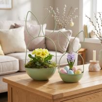 Artikel Bloempot in de vorm van een konijn, decoratieve paasdecoratie voor de woonkamer, 34 cm