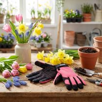 Artikel Kixx Synthetische Handschoenen Maat 8 Roze, Zwart