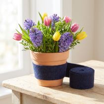 Artikel Viltlint paars, potlint, wolvilt, viltrol 15cm 5m
