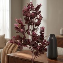 Artikel Decoratieve kunsttak Eucalyptustak bordeaux 66cm 2st