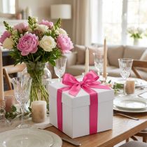 Artikel Cadeau- en decoratielint 40mm x 50m roze