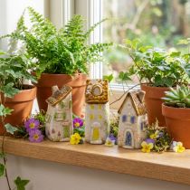 Artikel Keramische woondecoratie voor binnen en bloempotten. Ideaal cadeau. 10 cm, 3 stuks.