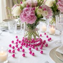 Artikel Decoratieve kralen roze Ø8mm 250 st