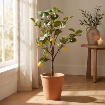 Artikel Aantrekkelijke kunstcitroenboom in pot, gele decoratieve kunstplant, 90 cm, gemakkelijk te verzorgen, geschikt voor thuis en op kantoor