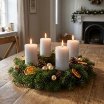 Artikel Stompkaarsen, effen lichtgrijs, 70×100mm, 4 stuks, voor tafeldecoratie, bruiloften, Kerstmis