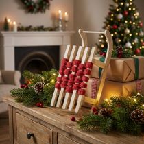 Artikel Decoratieve slee houten kerstslee L42×B17×H12cm