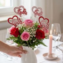 Artikel Bloemenplug sierplug “Love” Valentijnsdag 25,5cm 16 st