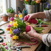 Artikel Vilten koordfleece Mirabell 25m roze