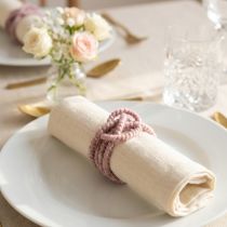 Artikel Wollen koord met roze en gouden draad, 5 m x 5 mm met draad, voor decoratie en knutselen.