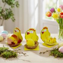 Artikel Chenille Kuikens in Nest Mix Ø 5,5cm 3st
