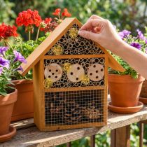 Artikel Balkondecoratie insectenhotel insectenhuis solar oranje 23x24cm
